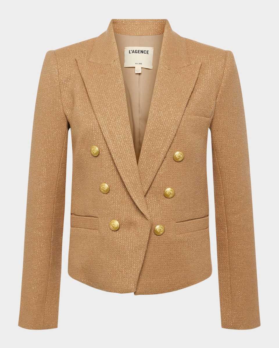 Brooke Double-Breasted Cropped Blazer